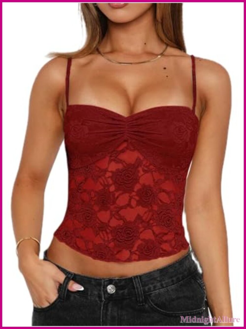Y2K Lace Floral Cami Crop Top Sleeveless Low Cut Mesh Tank Summer Streetwear